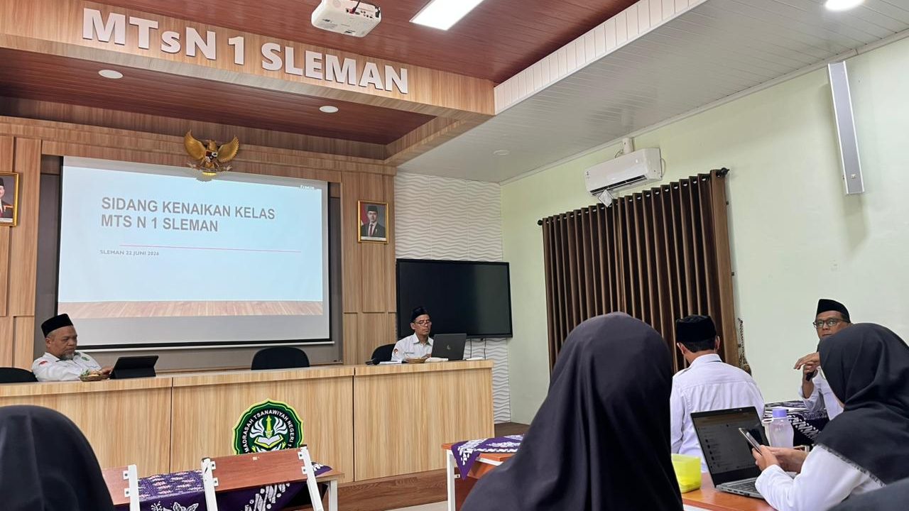 Sidang Kenaikan Kelas MTsN 1 Sleman Bahas Hasil Belajar dan Perkembangan Murid