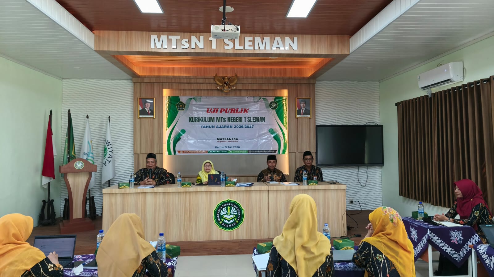 Libatkan Pengawas, Komite, Orang Tua, dan Murid, MTsN 1 Sleman Gelar Uji Publik Kurikulum