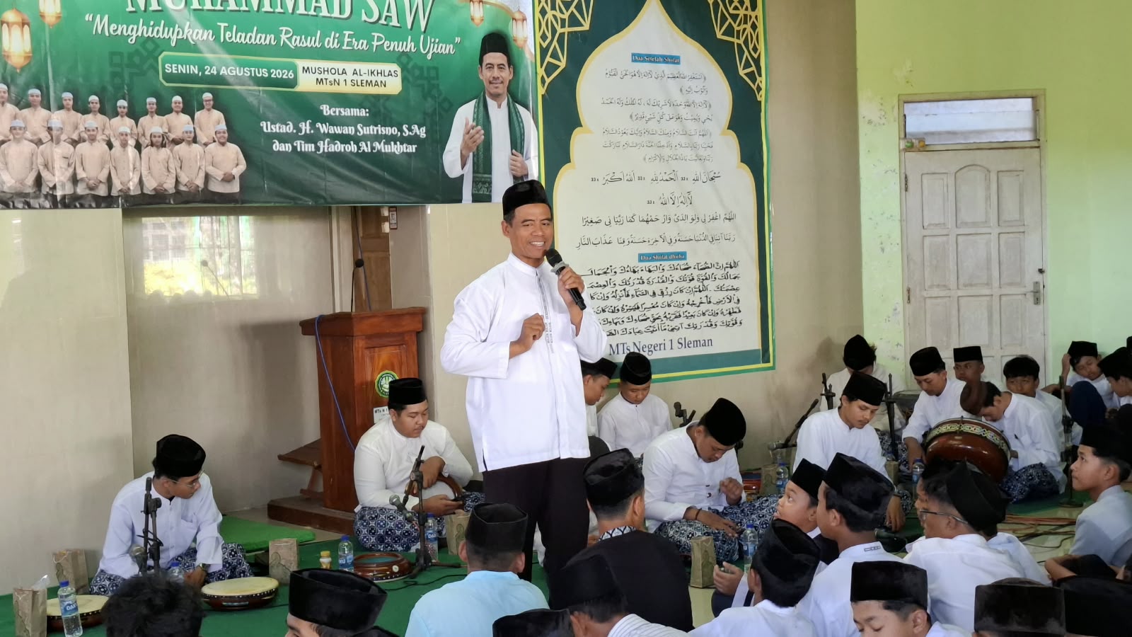 Maulid Nabi di MTsN 1 Sleman Ajak Murid Meneladani Akhlak Rasulullah