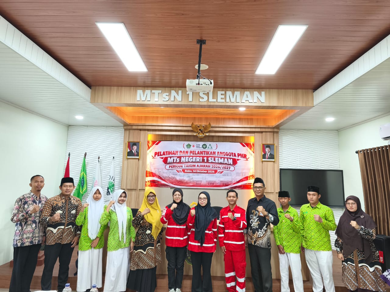 PMR MTsN 1 Sleman Siapkan Anggota Baru untuk Tanggap Menolong